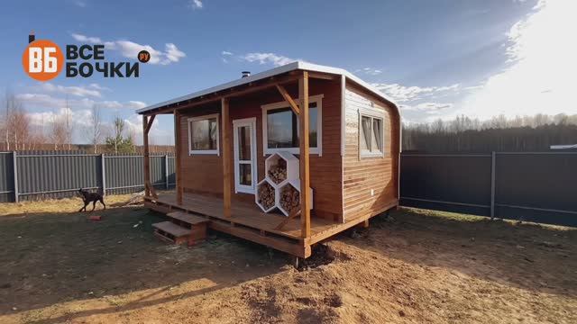 ЧЕСТНЫЙ ОТЗЫВ. Установили Баню Парус с крыльцом в Ивановской области.