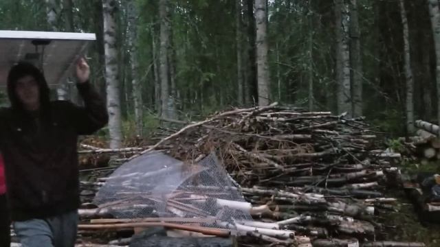 Строим Дом на Аляске|Бетонируем Столбики|Установили С