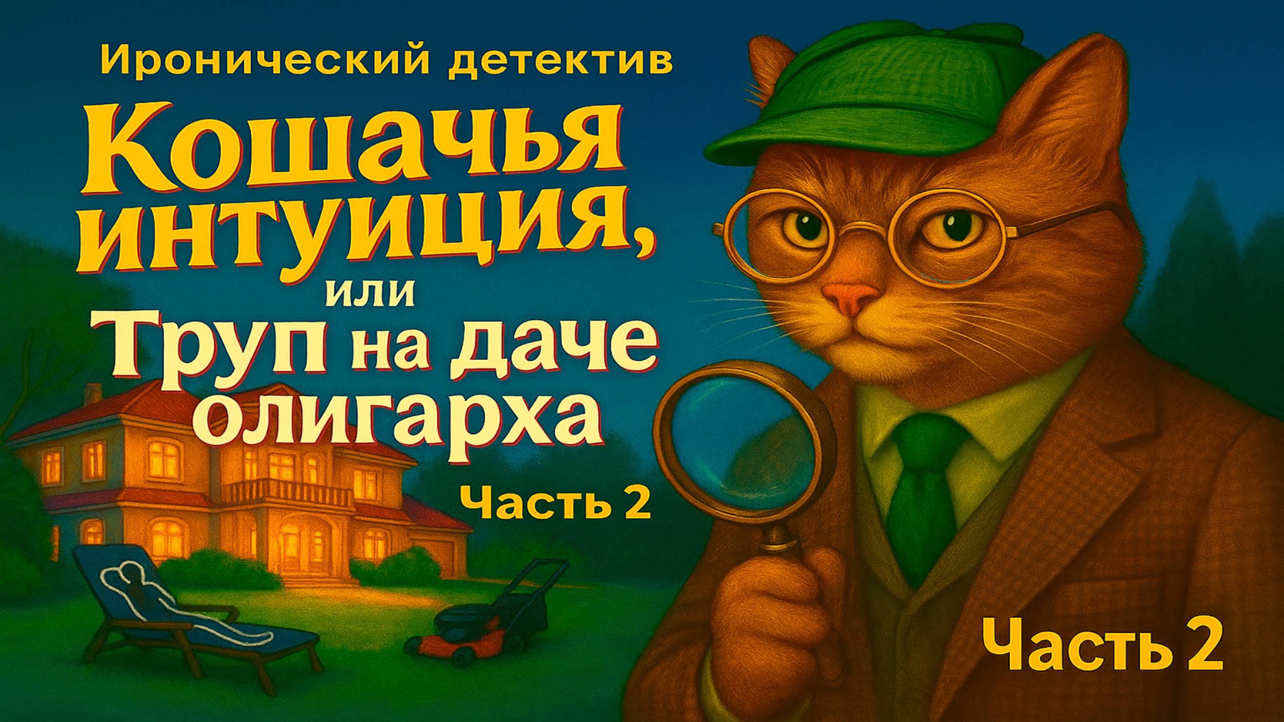 Иронический детектив. Кошачья интуиция  или труп в доме олигарха. Часть 2.
