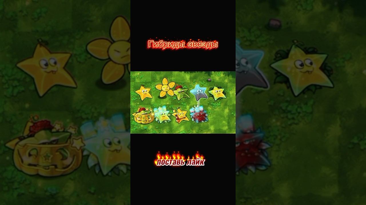 Некоторые гибриды звезды. #рекомендации(часть 1).#pvz #растенияпротивзомби
