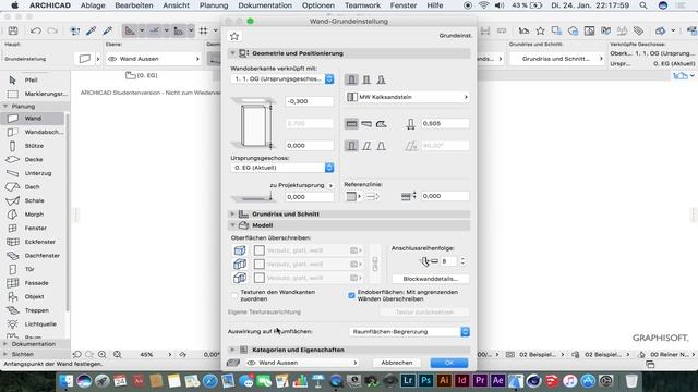 Grundlagen Wand 3D - ARCHICAD 20 [Tutorial Deutsch]