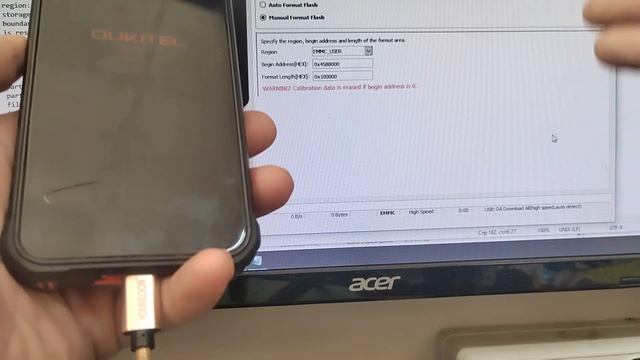 Сброс пароля экрана блокировки и гугл аккаунта на смартфоне Oukitel WP5 Pro