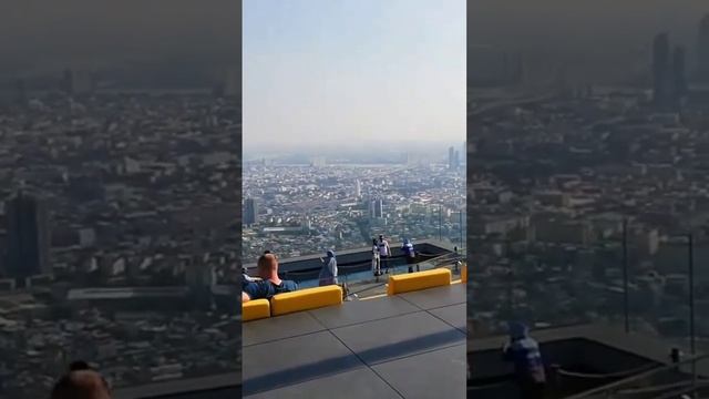 Виды из крыши небоскрёба в Бангкоке #таиланд
