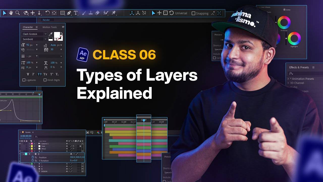 ОБЪЯСНЕННЫЕ типы слоев в After Effects