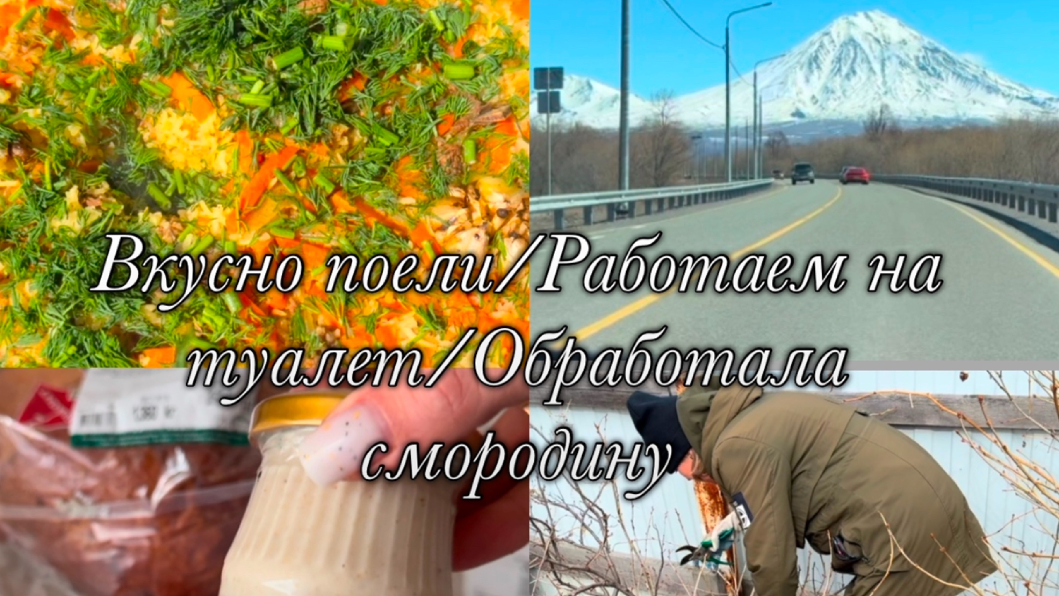 Вкусно поели 😋Работаем на туалет🤷♀️Обработала смородину 🍇