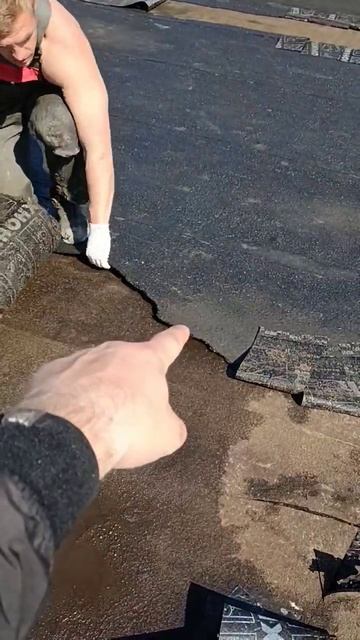Состояние крыши 😱😱😱#мягкаякровля #строительство #р