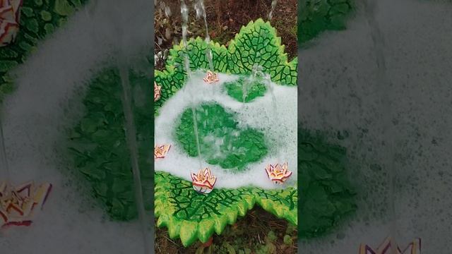 Садовый фонтан из архитектурного бетона