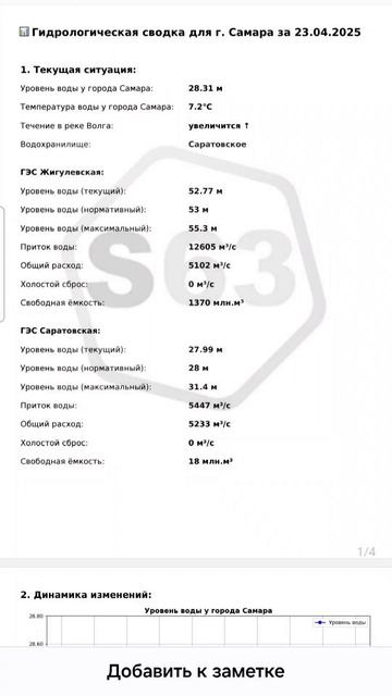 В "Рыболовный гид" (@Spinningist63_Bot) добавлена команда /report  Все гидрологические данные в PDF