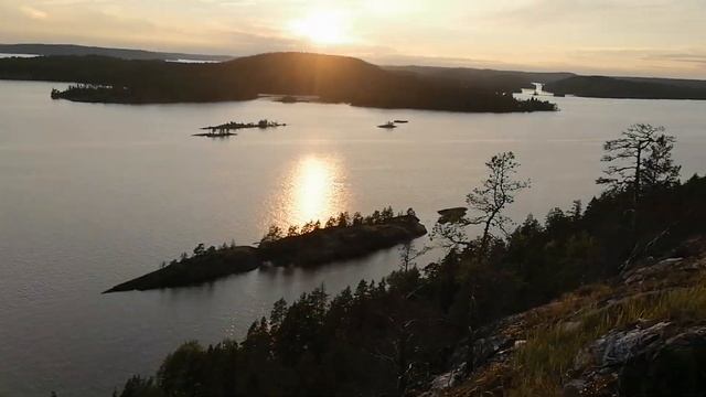 Закат на горе Вахтимяки (Сторожевая гора, "Крыша Ладог?