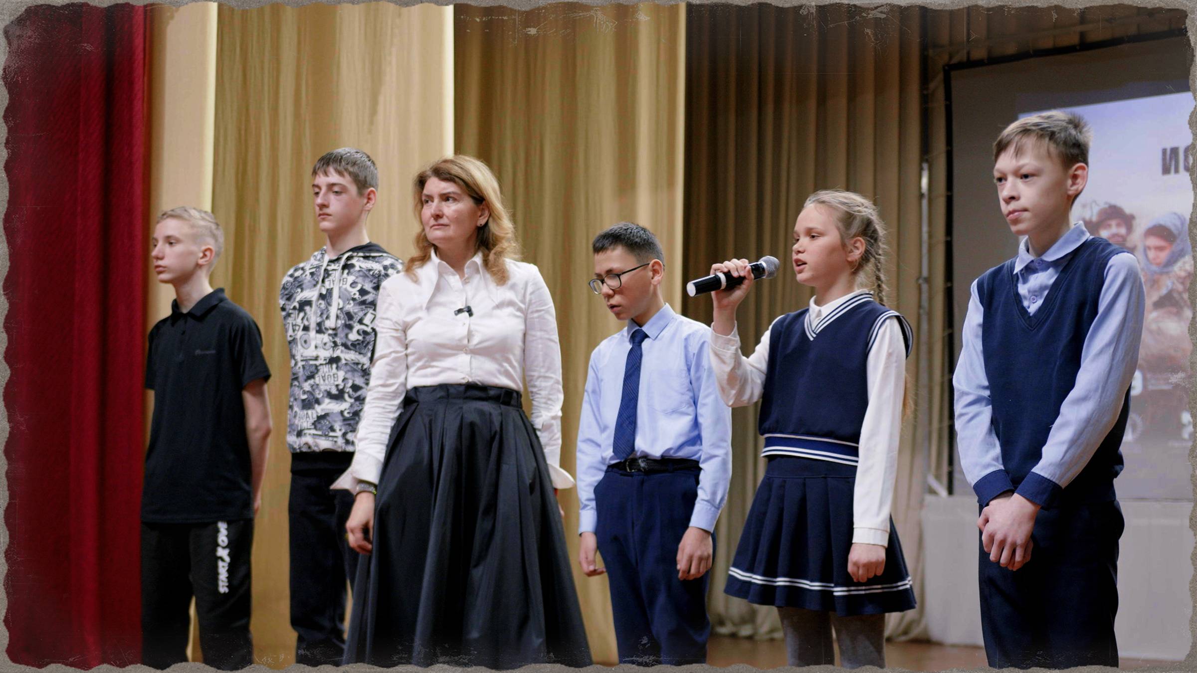 Спортивные ребята из Смидовича на фестивале "Кино на службе Отечеству"