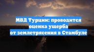 МВД Турции: проводится оценка ущерба от землетрясения в Стамбуле