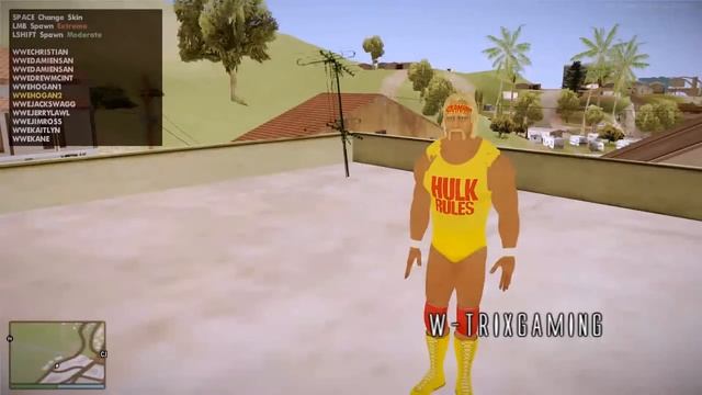 GTA San Andreas WWE 2K16 Skin Selector Pack