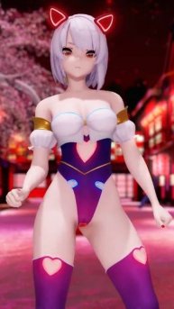 Виртуальная кошечка #animegirl #animetyan #tyan #nude #cosplay #cute #game #body #mrvirtualcatgirl