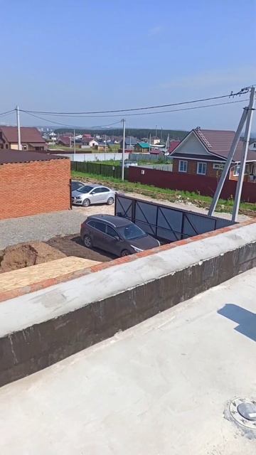 вид с крыши дома