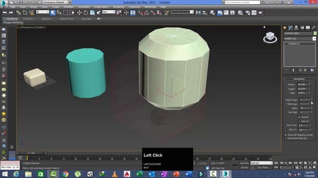 chamfer box,chamfer cylinder, oil tank and cafsul in 3Ds Max 2015 class  no 9