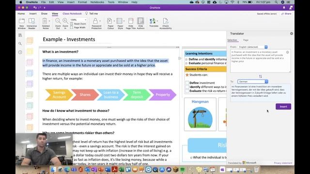 OneNote - How to use the translate feature 📝 🏄♂️