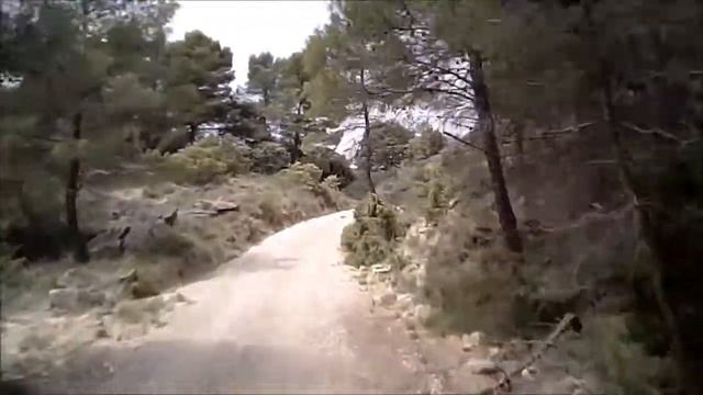 DRZ 400 S on Sierra de Salinas trails - (720p HD 808 Key Ring Spy Camera #16)