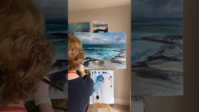 Seascape - Stage 4 - Painting the Wave