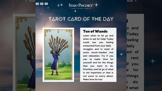 𝟏𝟐.𝟏𝟐.𝟐𝟎𝟐𝟐 Tarot Card of the day: 𝐓𝐞𝐧 𝐨𝐟 𝐖𝐚𝐧𝐝𝐬