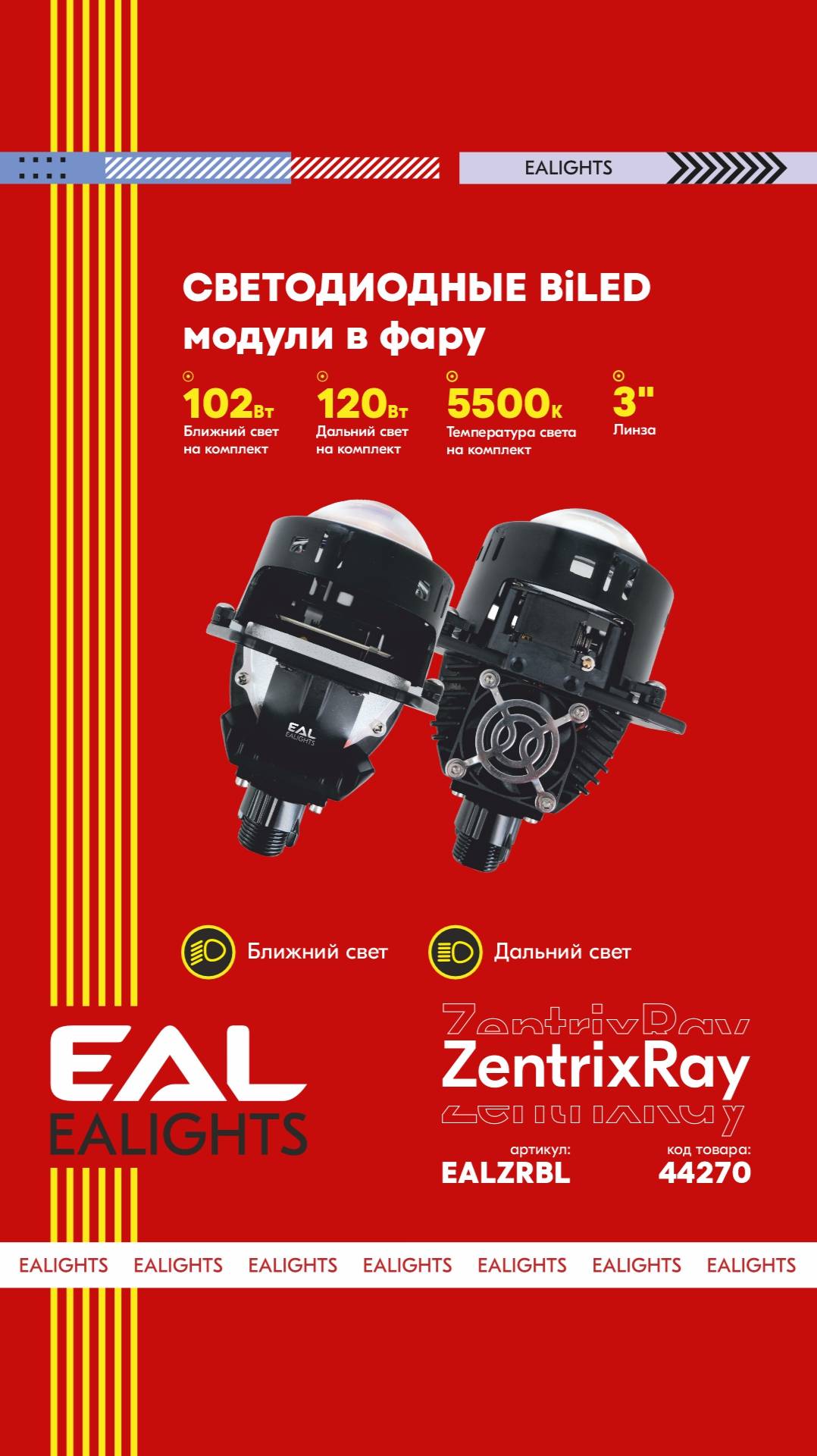 Забудь про ксенон и галоген - новые BI-LED модули ZentrixRay от EALIGHTS уже здесь!
