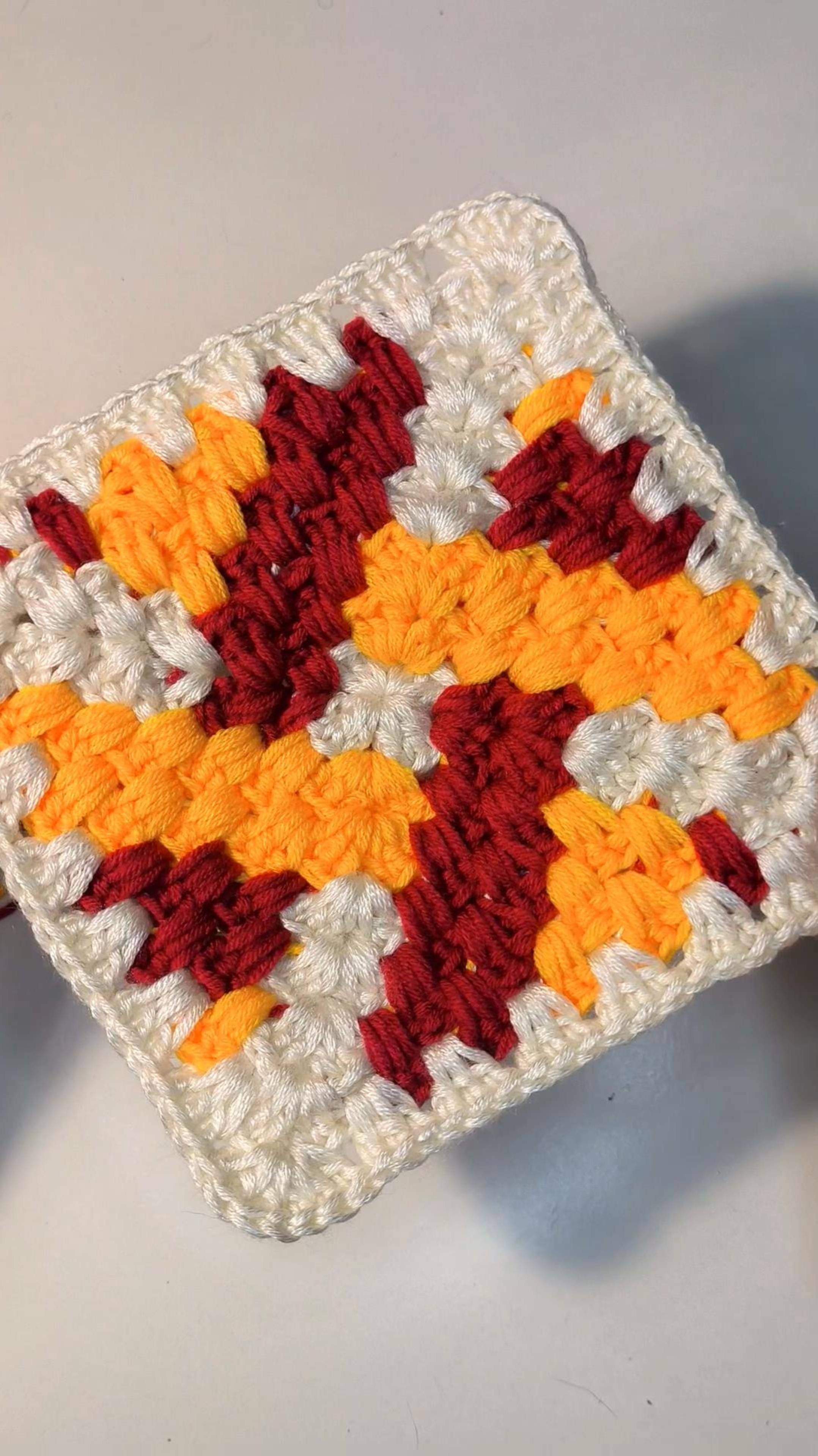 💥Шикарный бабушкин квадрат #crochet #shorts