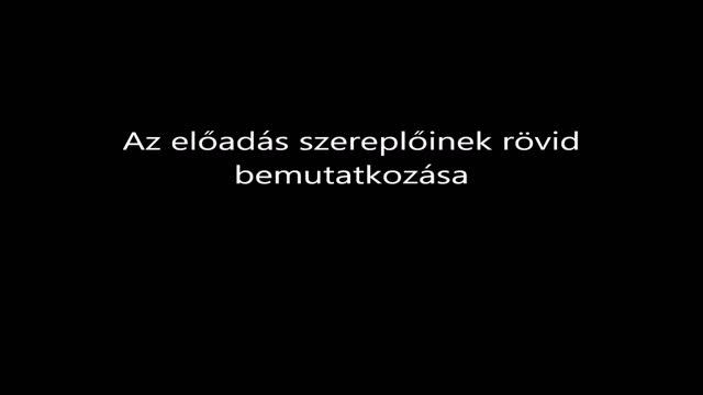 Katona József Színház: A két Korea újraegyesítése- bevezető narráció feliratozva