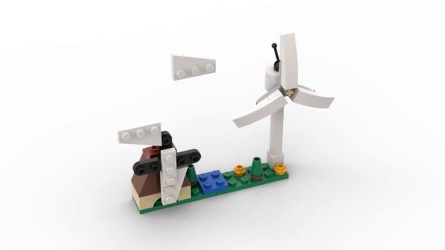 LEGO. Как построить ВЕТРЯНУЮ МЕЛЬНИЦУ из лего. Полибег 11952 #lego #tutorial #bricklady