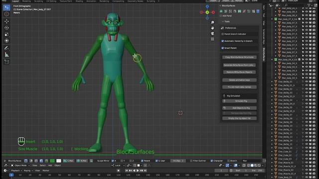 Video Manual Blocksurfaces Blender addon News from Ver 1.0.025 to 1.0.241 - Tools Panel Preferences