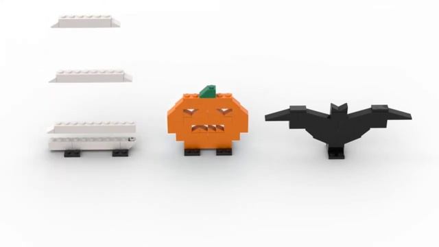 LEGO.Как построить тыкву,призрака,мышь для Хэллоуина из лего.Полибег 30478 #lego#tutorial#bricklady