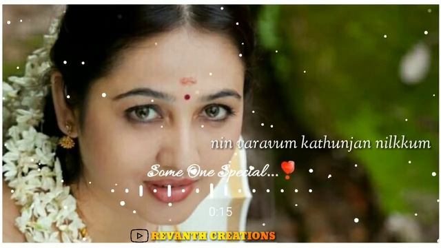 💕Varmudiyil mulla poovum songs 💕 whatsapp status 💕