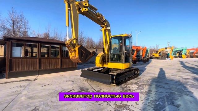Обзор японского экскаватора Komatsu PC78UU-8
