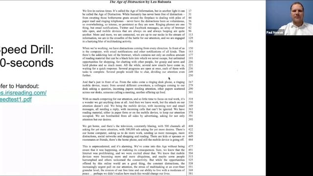 Speed Reading Workshop CFA Society Sri Lanka - Part 01