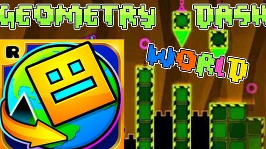 Прохождение Geometry Dash World полностью