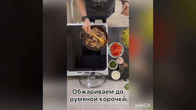 Паста из кабачков с нежной курочкой 😋
