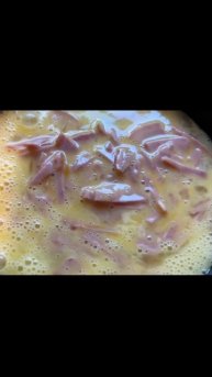 Healthy Low Sodium Turkey Bacon Egg Pancake Air fryer Quick