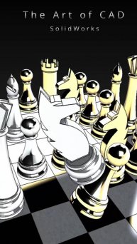 Презентация готового шахматного набора в SolidWorks