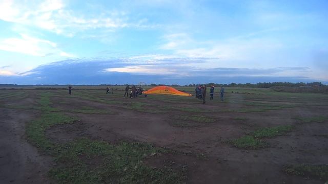 Полёт на параплане - когда что то пошло не так.