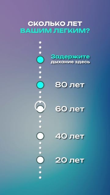 СРОЧНО проверьте сколько лет вашим ЛЕГКИМ! #здоровье #дыхание #легкие