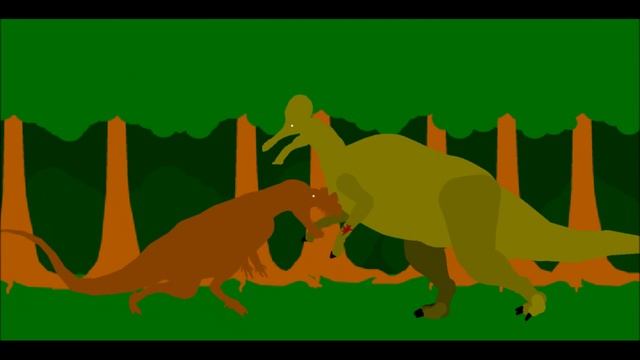 PPBA Corythosaurus vs Ceratosaurus remake