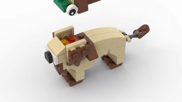 LEGO. Как построить льва с гривой из лего. Полибег 11955 #lego #tutorial #bricklady