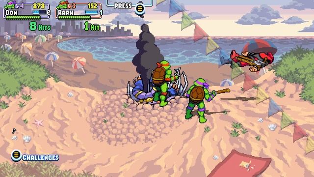 Играем с мелким - Teenage Mutant Ninja Turtles Shredder's Revenge - часть 2