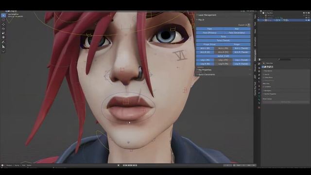 Arcane Vi Rig Preview For Blender