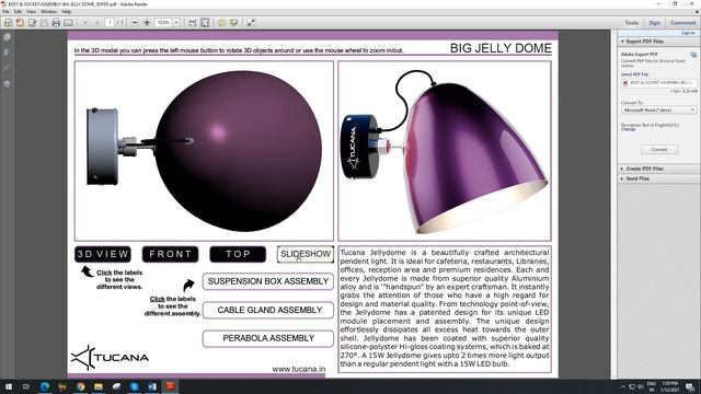 3D PDF - Features of 3D PDF - Interactive 3D PDF