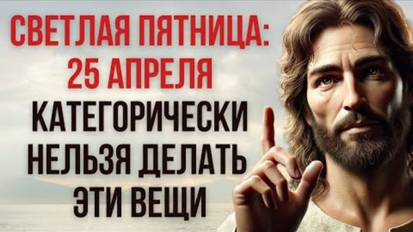 Светлая Пятница 25 апреля — День, когда нельзя молчать перед Богом и нельзя жить, как в обычно