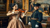 Violin and electric guitar metal music 37