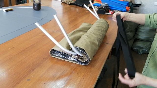 VID_20250424_130717 УКЛАДКА ТЕНТА НА ЛОДКУ ДВИНА-26-НД-СПЛАВ