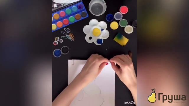 Рисование губкой. Мастер класс
