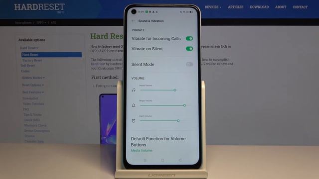How to Enter Vibration Settings in Oppo A72 - Manage Vibrations in OPPO