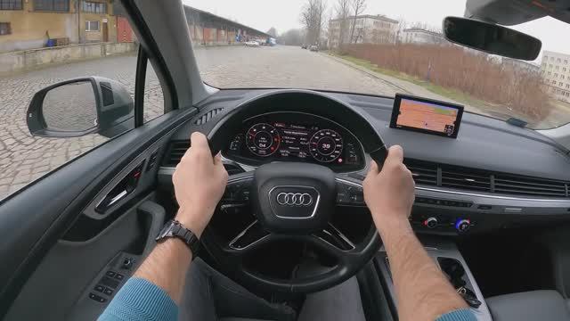 Audi Q7 2015 (3.0 л. TDI 272 л.с.) POV Test Drive