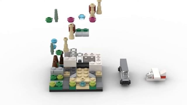 LEGO. Как построить мини Отель Бриктобер из лего. Полибег 40141 #lego #tutorial #bricklady